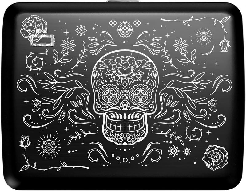 ÖGON -DESIGNS- Aluminum wallet, Large capacity with metal lock, RFID Protection against fraud and demagnetization, Smart Case OSLO Large model - Image 1